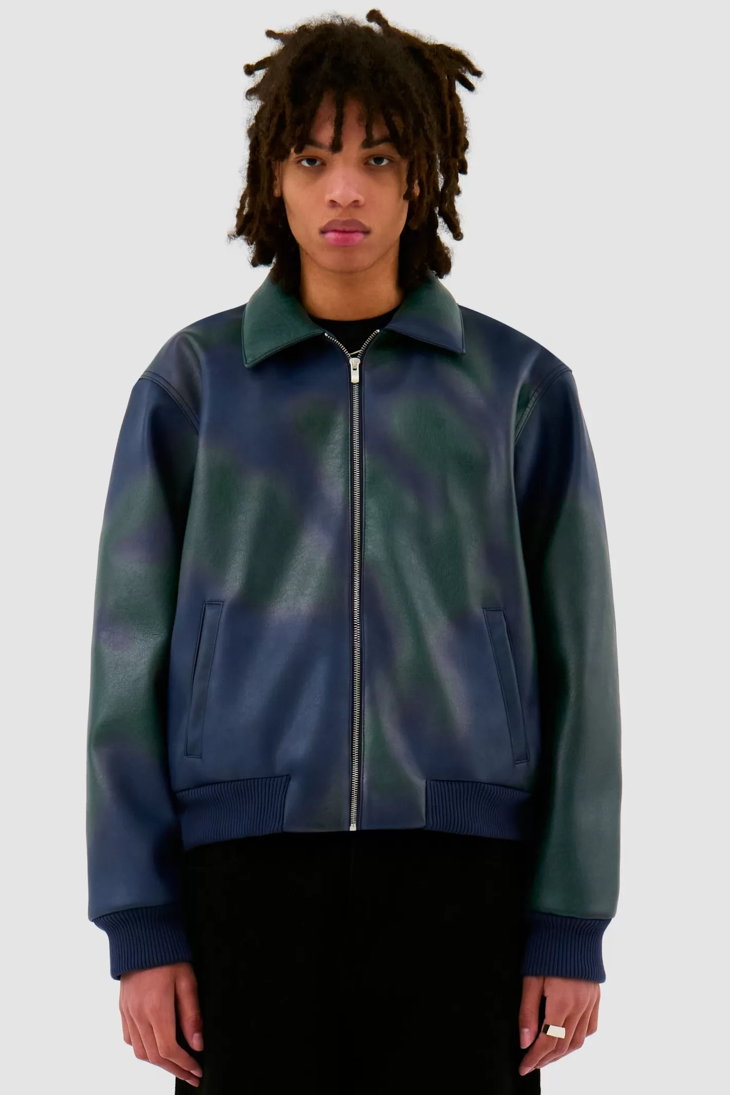 New Artisan Leather Jacket - /Green Jackets