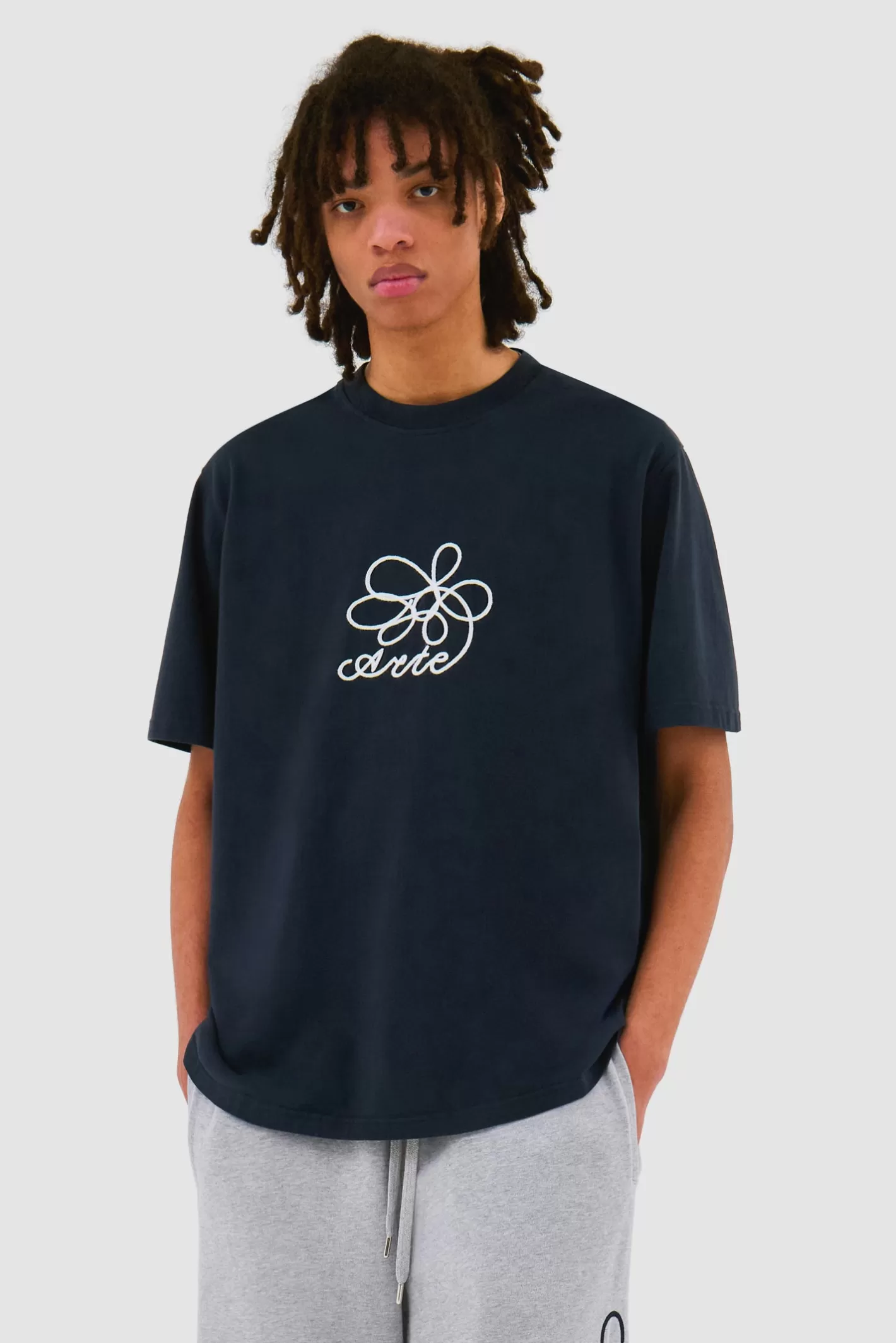 Shop Flower Embroidery T-shirt - T-shirts