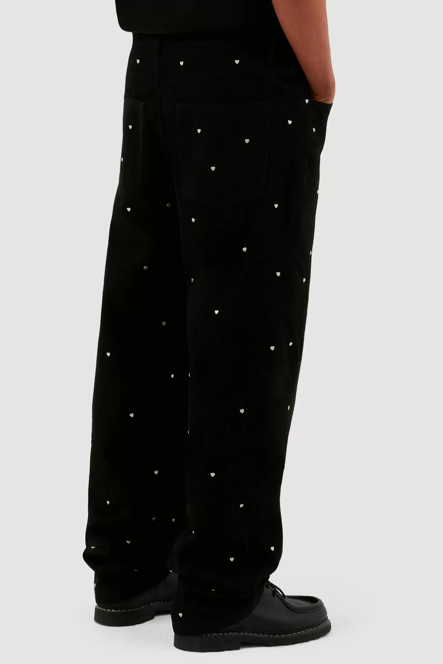 New Metal Hearts Jeans - Black Co-ords | Pants